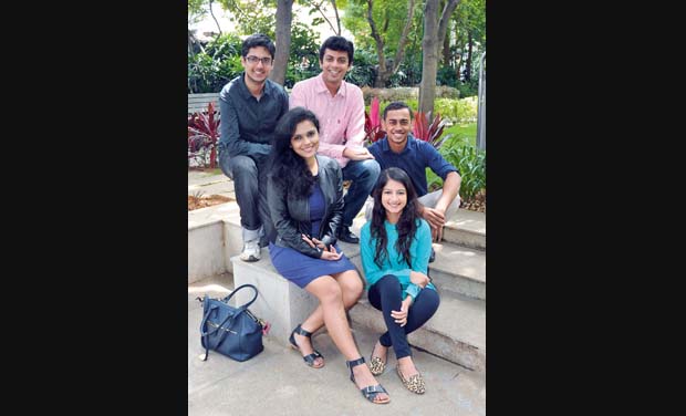Clockwise: Palkush, Abhilash, Nikita and Aditi and Umang Clockwise: Palkush, Abhilash, Nikita and Aditi and Umang